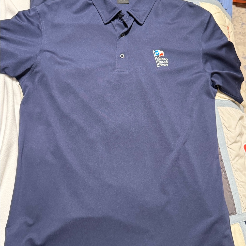 Men's Navy Valero Texas open polo